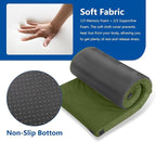 Memory Foam Camping Mattress Pad, Camping Essentials, Portable Mat, Guest Bed for Sleepover Car, Roll Up Floor Bed for Tent, Cot, Truck, SUV, Outdoor Travel with Travel Bag