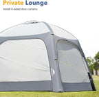 Instant Setup Inflatable Air Shelter 10x10ft Canopy Tent for Camping, with 4 Removable Side Panels for 6-8 Person – Ideal for Garden, Beach, Park, and Outdoor Events
