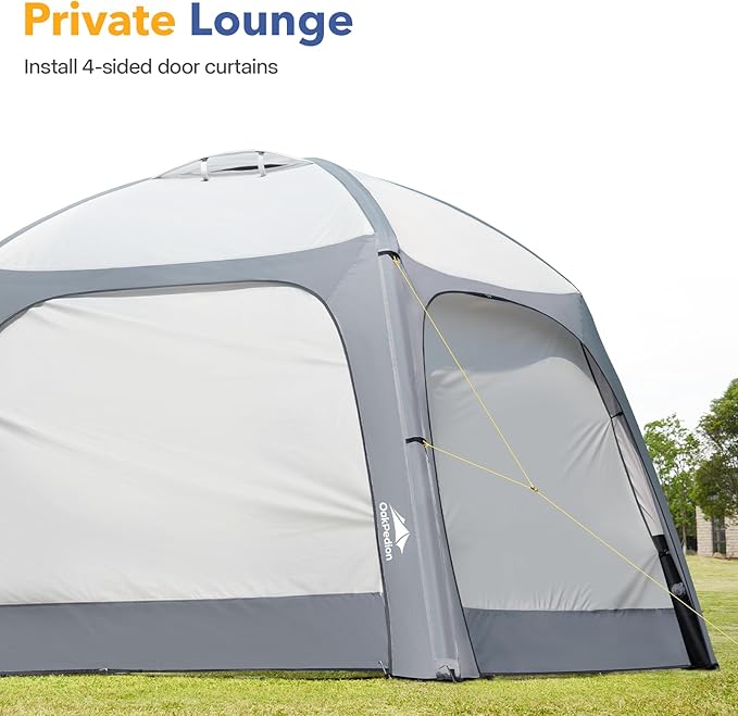 Instant Setup Inflatable Air Shelter 10x10ft Canopy Tent for Camping, with 4 Removable Side Panels for 6-8 Person – Ideal for Garden, Beach, Park, and Outdoor Events
