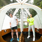 Family Cabin Tents, 2 Rooms, Portable Instant with Removable Rainfly, Automatic Tent for Camping Hiking Mountaineering(330 * 210 * 185cm)