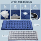 Slsy Oversized XXL Folding Camping Cot for Adults with Pad, Padded Portable Sleeping Cots, Camp Bed with Carry Bag for Outdoor Travel, Beach, Hiking