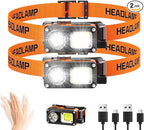 AlpsWolf Magnetic Rechargeable Headlamp - LED with Sensor Motion Camping Headlight, Mechanic Flashlight for Garage/Workshop/Vehicle Maintenance