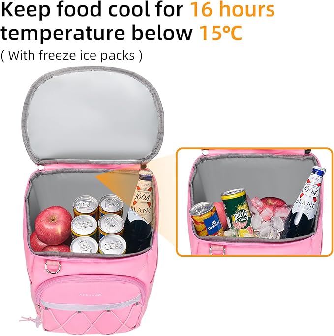 Backpack Cooler Backpack 26 Cans Insulated Leak Proof for Women Men Beach Camping Picnic Fishing Hiking Lunch Backpack Waterproof Cooler