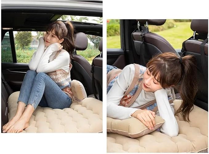 Inflatable Mattress, Car Camping Mattress, SUV Inflatable Mattress, Outdoor Travel Sleeping Pad, Anti-Noise Inflatable Mattress (Black)