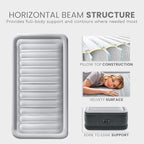 Intex Mid-Rise Air Mattress Bed with Built-in Pump, Dura-Beam Deluxe Comfort Plush, Full - Portable Luxury Travel Airbed for Adults, Camping, Guests
