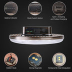 19000mAh Camping Tent Light, 60W 6000LM 3 Color Lighting Modes IPX5 Waterproof Led Hanging Tent Lantern Rechargeable Emergency Portable Magnet Outdoor Wireless Camping Light