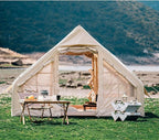 UNIISTRENGH Inflatable Camping Tent, Air Glamping Quick Set Up Waterproof Pop Up Tents with Stove Jack Hole and Carry Bag