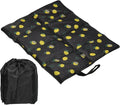 PATIKIL 15.7"x11.6"x0.4" Foldable Hiking Seat Pad, Cushion Sitting Pads Foam Mat Ultralight Waterproof for Outdoor Camping Picnic Stadium, Yellow Black