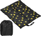 PATIKIL 15.7"x11.6"x0.4" Foldable Hiking Seat Pad, Cushion Sitting Pads Foam Mat Ultralight Waterproof for Outdoor Camping Picnic Stadium, Yellow Black
