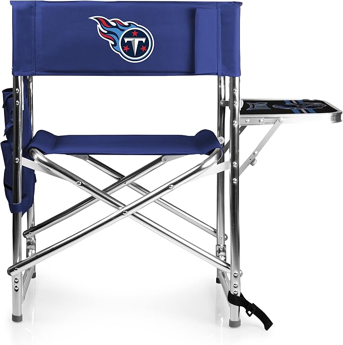 Picnic TIME NFL Unisex-Adult NFL Sports Chair with Side Table, Beach Chair, Camp Chair for Adults