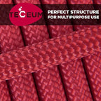 TECEUM 5/32" Paracord Rope 1000 – 1000ft / 200ft / 100ft / 50ft – Tactical Parachute Cord 4mm – 45+ Colors – Nylon String for Survival & Camping Gear – Stripe Cord for Survival – Utility Rope