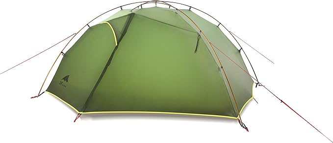 3FULGEAR Tai Chi 2 Ultralight Tent, Bivvy Ground Tent for 2 Person Rainproof Windproof 3/4 Camping Tents Season for Outdoor, Camping, Trekking, Kayaking, Climbing, Hiking, Fishing, Hunting