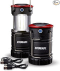 EVEREADY 360 LED Camping Lantern (2-Pack), Collapsible LED Lanterns, Rugged Survival Kits for Hurricane, Emergency Light for Storm, Outages, Outdoor Portable Lanterns