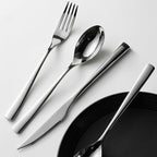 Mirror-Polished Silverware Set,Flatware Set for 2, Cutlery Sets, Heavy-Duty Utensil Set for Wedding Receptions, Holiday Dinners, Camping and Daily Table Use