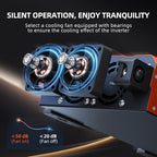 Pure Sine Wave Inverter 12V to 110V Ultra Quiet, Game-Changing Design | 12V to 110 Converter for Home, RV, Camping, Off-Grid & Outdoor Adventures丨DC to AC (LGE-12V-3080Ti)