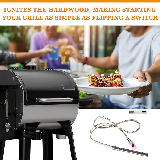 Replacement Parts Hot Igniter Kit, Compatible with Pit boss Pellet Grill and Camp Pellet Grill, igniter Comes with one Fuses
