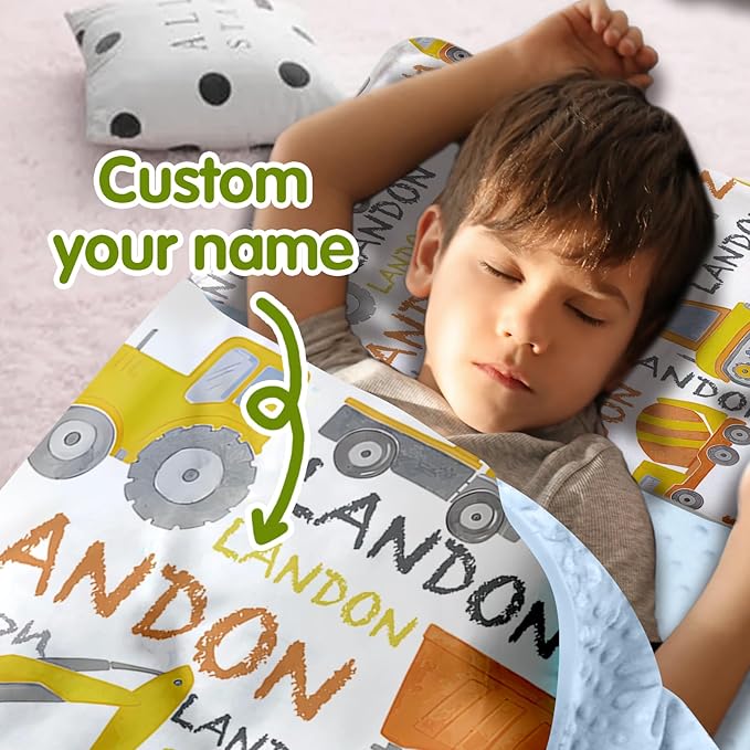 Personalized Toddler Nap Mat for Preschool, Custom Name Kids Sleeping Bag for Daycare, Kindergarten Roll Up Sleeping Mat with Removable Pillow and Soft Blanket, Fun Themes for Boys & Girls
