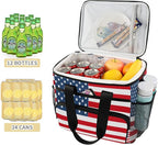 AUUXVA Cooler Bag Large Camping Cooler Tote Lunch Cooler Bag Leakproof Insulated Waterproof Lunch Box