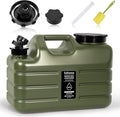 3 Gallon Water Jug, Portable Camping Water Jug Dispenser with Spigot, Leak-Proof Water Storage Containers for Camping, Outdoor, RV, BPA Free Emergency Water Tank, Green