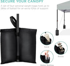 Best Choice Products 8x8ft Pop Up Canopy Tent, Outdoor Shade, 1 Person 1 Minute Set Up, Carry Case, 4 Weight Bags - Silver