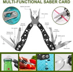 Survival Kit, 32 in 1 Professional Emergency Survival Gear Equipment Tools First Aid Supplies with Molle Pouch Gifts Ideas for Men Families SOS Tactical Hiking Hunting Disaster (Green)