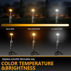 Telescopic Camping Light,10000mAh Rechargeable Camping Lantern,Collapsible LED Tent Light,IPX5 Waterproof, Magnetic & Portable