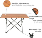 ROCK CLOUD Portable Camping Table Ultralight Aluminum Camp Table Folding Beach Table for Camping Hiking Backpacking Outdoor Picnic