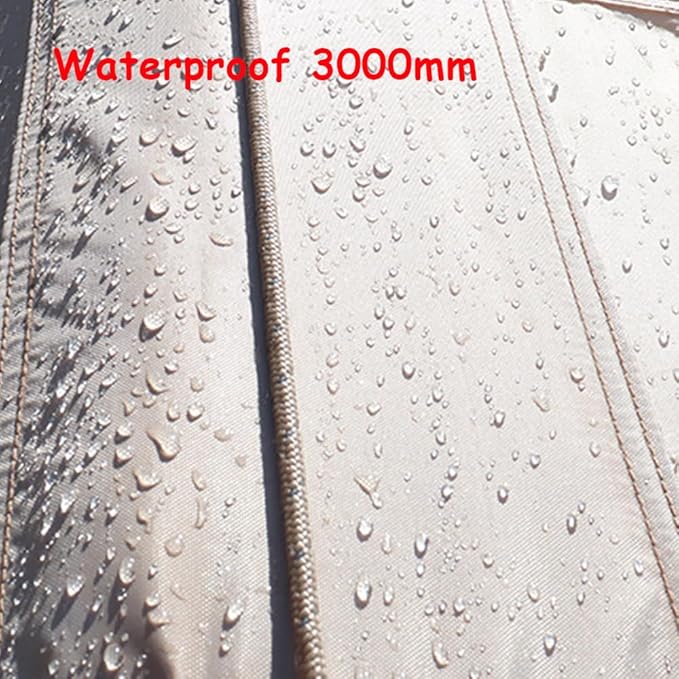 4 Season Inflatable Camping Tent with Separate Living and Sleeping Area,3000mm Waterproof Pop-Up Tent with Pump and Stove Jack Hole,4-6 Person Glamping Tent