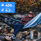 GRAND TRUNK Evolution 20 Down Hammock – Cold Weather Hammock with Integrated Sleeping Bag & Underquilt, 20°F Rated, Lightweight Camping & Backpacking Hammock