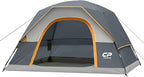 Tents for Camping 4 Person Tent Waterproof Windproof Double Layer Camping Tent, Easy Setup Dome Tent with Large Mesh Windows & Wider Door for Outdoor Camping & Hiking