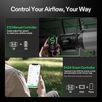 VIVOSUN Smart Air Filtration G8 Kit 8", AeroZesh G8 Inline Duct Fan with E12 Speed Controller, Carbon Filter & 25' Ducting, Cooling & Ventilation System for Grow Tents, Indoor Gardening, Hydroponics