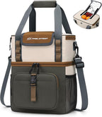 Maelstrom Lunch Box for Women, 20L Insulated Lunch Bag Men, Leakproof Double Deck Cooler Bag, Soft Lunch Cooler with Quick Access Flip-Top Lid for Work, Beach,Travel, Camping