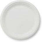 100% Compostable Natural Plant Fiber Plate, 10-Inch, 500-Count Case