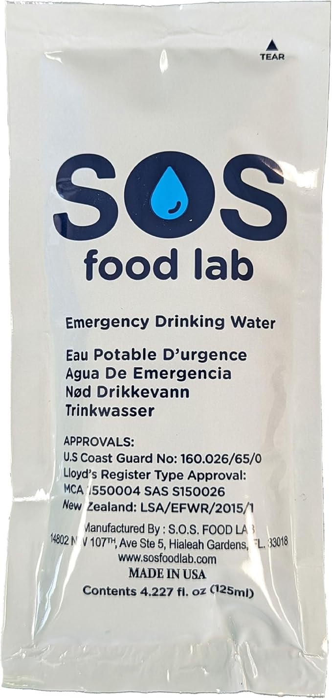 Sirius 3-72 Hour Survival Kit & Emergency Preparedness - Food, Water & Shelter for 72 Hours - 5 Year Shelf Life - Food & Water Rations
