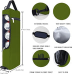 Golf Cooler Bag Plus Ice Pack Soft Sided Insulated Cooler Bag- Holds 6 Pack of Cans or 2 Wine Bottles - Grey Camo Golf Beer Sleeve Black Fits Discreetly in Golf Bags