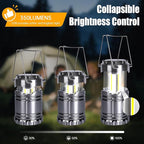 KUNHE LED 60 Pack Camping Lantern Battery-Operated (Includes 180 AA Alkaline Batteries) 350 lumens IPX4 Waterproof Lanterns for Power Outages Emergency Hurricane Storm Outdoor Camping
