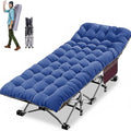 ABORON Heavy-Duty Folding Guest Bed for Adults, 500lb Capacity, Portable Extra Cot with 1217D Double Layer, Ideal for Indoor Guest Stays & Temporary Home Use
