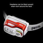 PETZL, Swift Rl Lamp Orange, Compact, Very Powerful and Rechargeable headlamp Featuring Reactive Lighting® Technology. 900 lumens.