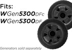 Westinghouse Outdoor Power Equipment WGen5300 Series Portable Generator Never-Flat Wheel and Handle Kit, Compatible with WGen5300DF and WGen5300DFc