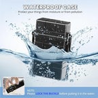 Waterproof Case, Airtight Holder Case for Whole Package 20pcs 84-100mm Size, EDC Survival Container for Fishing Kit, Match Seal Storage Dry Box, Camping Essentials, Cool Gadgets for Men Women