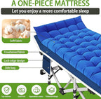 Camping Cots 2 Pack Sleeping Bed with Comfortable Mat Cots for Sleeping with Pad Heavy Duty Folding Cot 2 Person Sleeping Cot with Carry Bag Guest Cots for Adults Nap Vacation Outdoor Indoor Office
