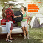 anngrowy Shower Privacy Tent, 7FT Extra Large Pop Up Toilet Tent, Portable Outdoor Bathroom Shower Enclosure, Privacy Shelter for Changing Camping Hiking Beach Dressing, Fishing, UPF50+