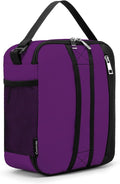 BEIMILY Lunch Box for Men Women Adults,Small Insulated Lunch Bag for Office Work Picnic,Reusable Portable Lunchbox,Soft Cooler Tote Bag(Dark Purple)