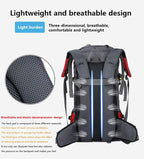 Bseash 60L Waterproof Hiking Camping Backpack with Rain Cover, Large Outdoor Sport Travel Daypack Rucksack for Climbing