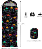 HOSIMA Dear Hunting Pattern Cold Weather Sleeping Bags for Kids Adults,Black Light Weight Waterproof Sleeping Bags for Outdoors Hiking.