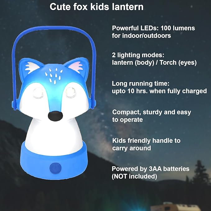 Kids Camping Essentials – LED Kids Lantern and Rechargeable Kids Headlamp Set | Multiple Purposes Kids Nightlight/Flashlight Toys –Holiday, Halloween N Birthday Gifts for Toddlers and Kids (Blue)
