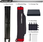 ABCCANOPY Patio Pop Up Canopy Tent 10x10 Commercial-Series (Dark Black)