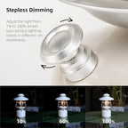 Metal Retro Classic LED Camping Lantern, 6500mAh Rechargeable Battery Last 17-500 Hours Camping Lamp, Large Dimmable Hanging Lantern, Vintage Camping Light with Hook for Courtyard Outdoor Decoration
