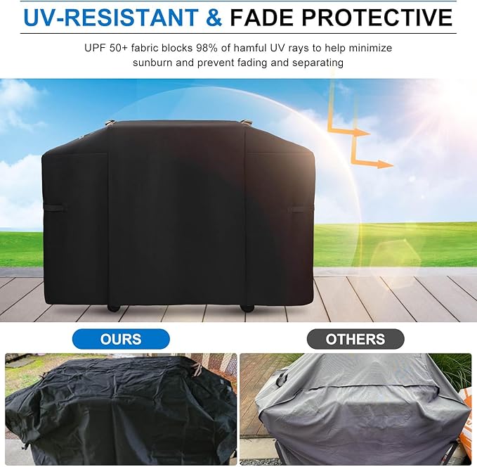 Griddle Cover for Weber/Blackstone 36" Griddle,600D Heavy Duty Rip-Proof Material Flat Top Grill Cover,Waterproof UV and Fade Resistant Grill Cover with Straps for Camp Chef and More 4 Burner Griddle
