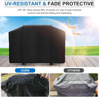 Griddle Cover for Weber 28 Inch Griddle,600D Heavy Duty Rip-Proof Material Flat Top Grill Cover,Waterproof UV and Fade Resistant BBQ Grill Cover with Straps for More 3 Burner Outdoor Griddle